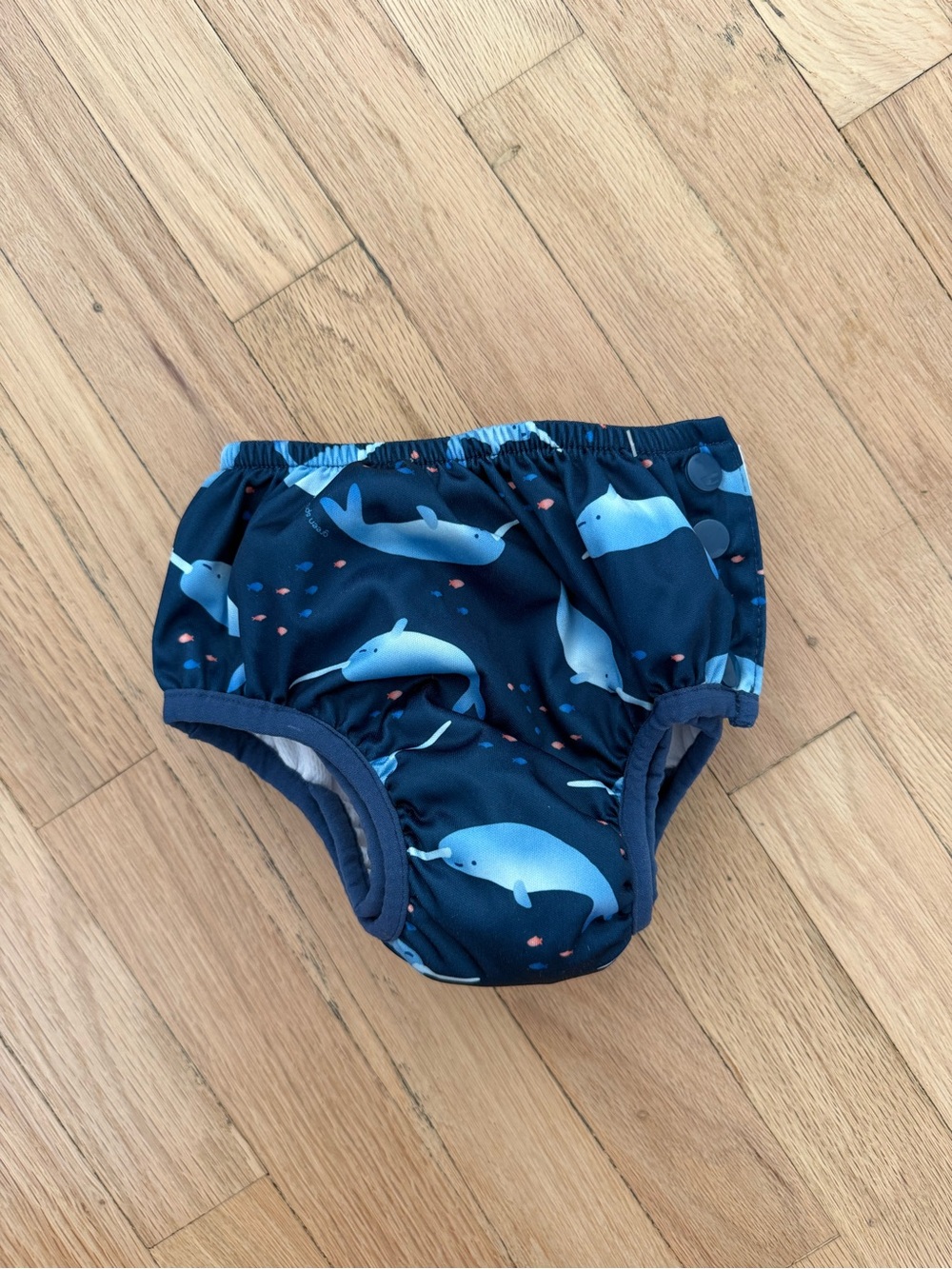 Baby Swim Diaper Cover with Narwhal Print NWOT